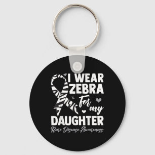 Ik Draag Zebra voor mijn dochter Zelden Zelden Zel Sleutelhanger