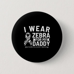 Ik draag zebra voor mijn papa neuro-endocriene kan ronde button 5,7 cm