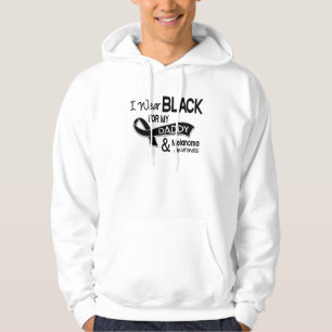 Ik Draag zwart voor mijn papa 42 Melanoma Hoodie