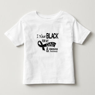 Ik Draag zwart voor mijn vader 42 Melanoma Kinder Shirts