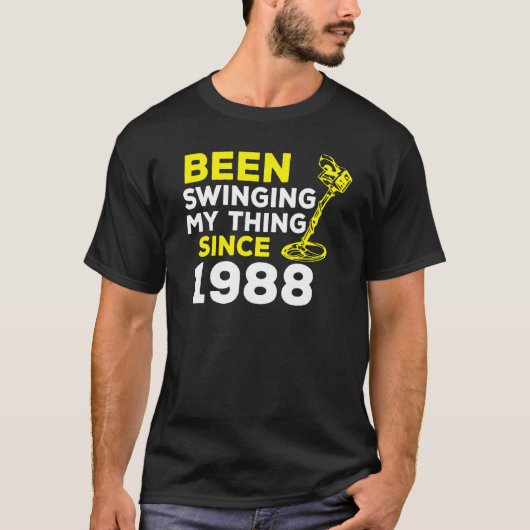 Ik draai al sinds 1988 met metaaldetector H T-shirt (Voorkant)