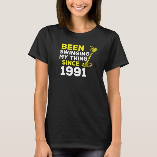 Ik draai al sinds 1991 met metaaldetector H T-shirt (Voorkant)