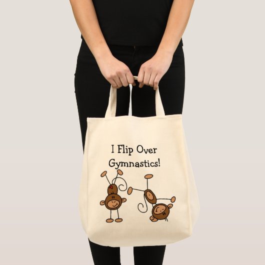 Ik draai over gymnastiek tote bag (Voorkant (product))