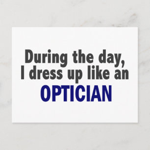 Ik dress op als een Opticien Briefkaart
