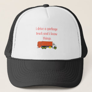 Ik drijf een vuilnisauto en ik ken dingen trucker pet