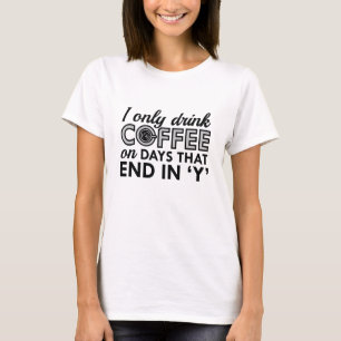 Ik Drink alleen koffie T-shirt