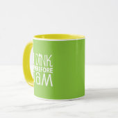 Ik drink daarom ben ik pickleball mok (Voorkant links)