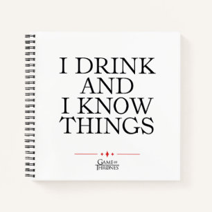 Ik Drink en ik ken dingen Notitieboek