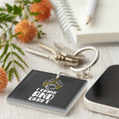 Ik Drink en ontwerp Sleutelhanger (Voorkant Rechts)