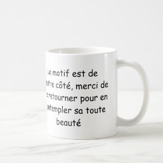 "Ik drink het leven in roze" (linkerhand) Koffiemok