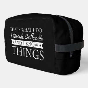 Ik Drink koffie en weet dingen Toilettasje