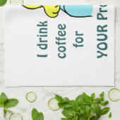 Ik Drink koffie Theedoek (Gevouwen)