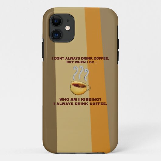Ik Drink niet altijd koffie Case-Mate iPhone Case (Achterkant)