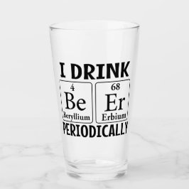 Ik Drink periodiek bierverf Drink glazen beker