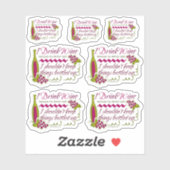 Ik Drink Wine Funny Quote Set Contour Cut Sticker (Vel)