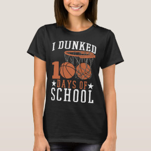 Ik dronk 100 dagen kindertuinbasketba t-shirt