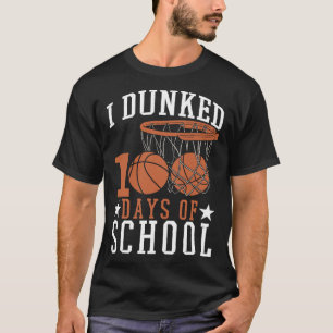 Ik dronk 100 dagen kindertuinbasketba t-shirt