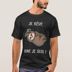 Ik droom dus ik ben lachende dieren voor kinderen t-shirt