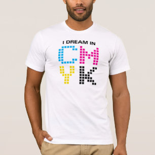 Ik droom in CMYK T-shirt