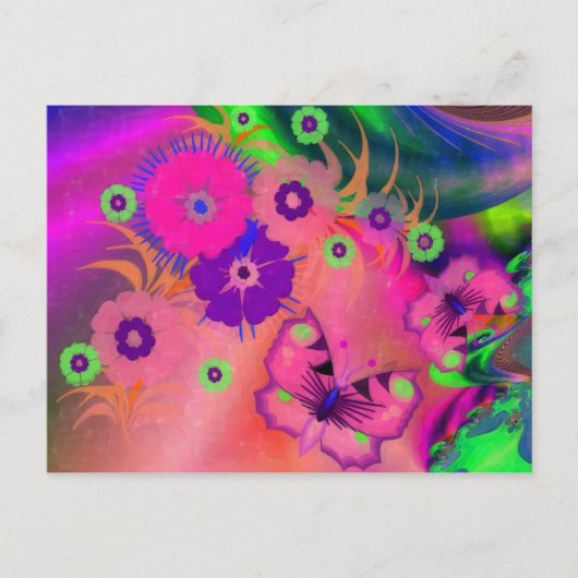 Ik droom van Butterflies Briefkaart (Voorkant)