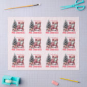 Ik droom van een roze kerst (Pink-Mas) Tissuepapier (Craft)