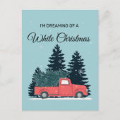 Ik droom van een witte kerst briefkaart (Voorkant)