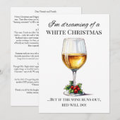 "Ik droom van een witte kerst.." Kerstkaart (Voorkant / Achterkant)