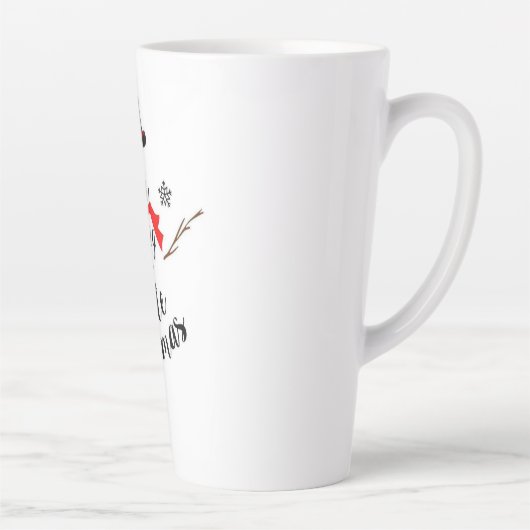Ik droom van een witte kerstlatte Mok (Rechts)