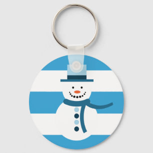 Ik droom van een witte wintersneeuwman sleutelhanger