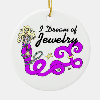 Ik droom van juwelenzeemeermin keramisch ornament