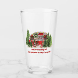 Ik droom van Kerstmis in mijn camper op een Glas