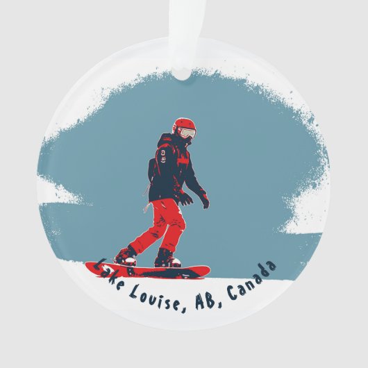 Ik droom van snowboarden - Snowboarder Ornament (voorkant)