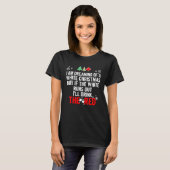 Ik droom van witte kerst Humor Graphic T-shirt (Voorkant volledig)