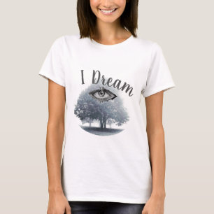 Ik droomboom in mist t-shirt
