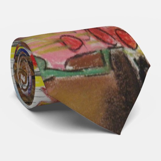 Ik droomde dat Chagal in mijn woonkamer was Stropdas (Opgerold)