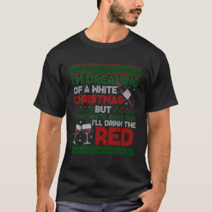 Ik droomde van witte kerst als het wit wegloopt.. t-shirt