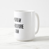 Ik drum daarom ben ik koffie Mok (Voorkant rechts)