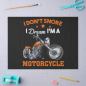 Ik durf niet te dromen dat ik een motorfiets ben tissuepapier (Craft)