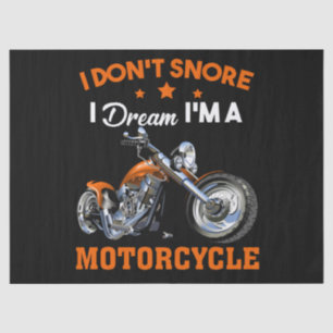 Ik durf niet te dromen dat ik een motorfiets ben tissuepapier
