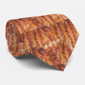 Ik eet Bacon-tekst met achtergrond Stropdas (Opgerold)