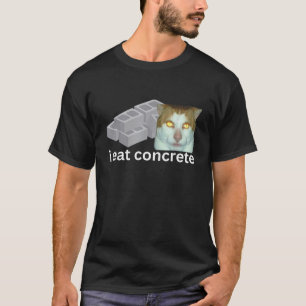 Ik eet betongrappige vervloekte sigma cat meme Man T-shirt
