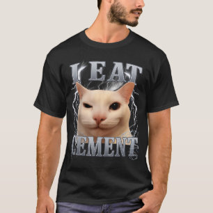 Ik Eet Cement Domme Kat Meme Grappige Mannen Vrouw T-shirt