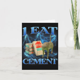 Ik Eet Cement Funny Cat Meme Internet Memen Funny  Kaart