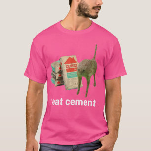 Ik Eet Cement Grappige Kat Offensief Ongepast Volw T-shirt