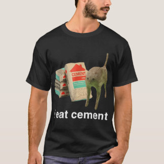 Ik Eet Cement Vervloekte Kat Grappig Ongewoon Spec T-shirt