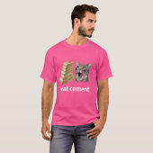Ik eet cement vervloekte kat grappig vreemd specif t-shirt (Voorkant volledig)
