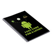 Ik eet code voor een levende softwareontwikkelaar notitieboek (Rechterzijde)