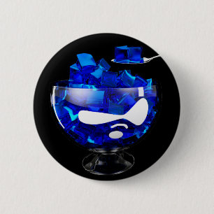 Ik eet Drupal voor ontbijt: Knoop Ronde Button 5,7 Cm