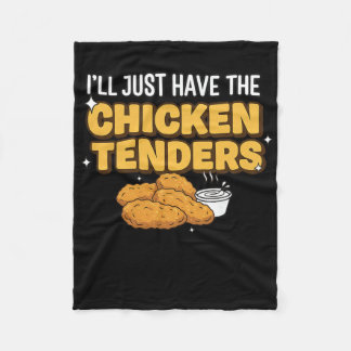 Ik eet gewoon voedsel Funny Picky Eater Kippenfile Fleece Deken