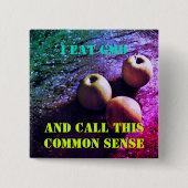 Ik eet GGO-Button Badge Vierkante Button 5,1 Cm (Voorkant)